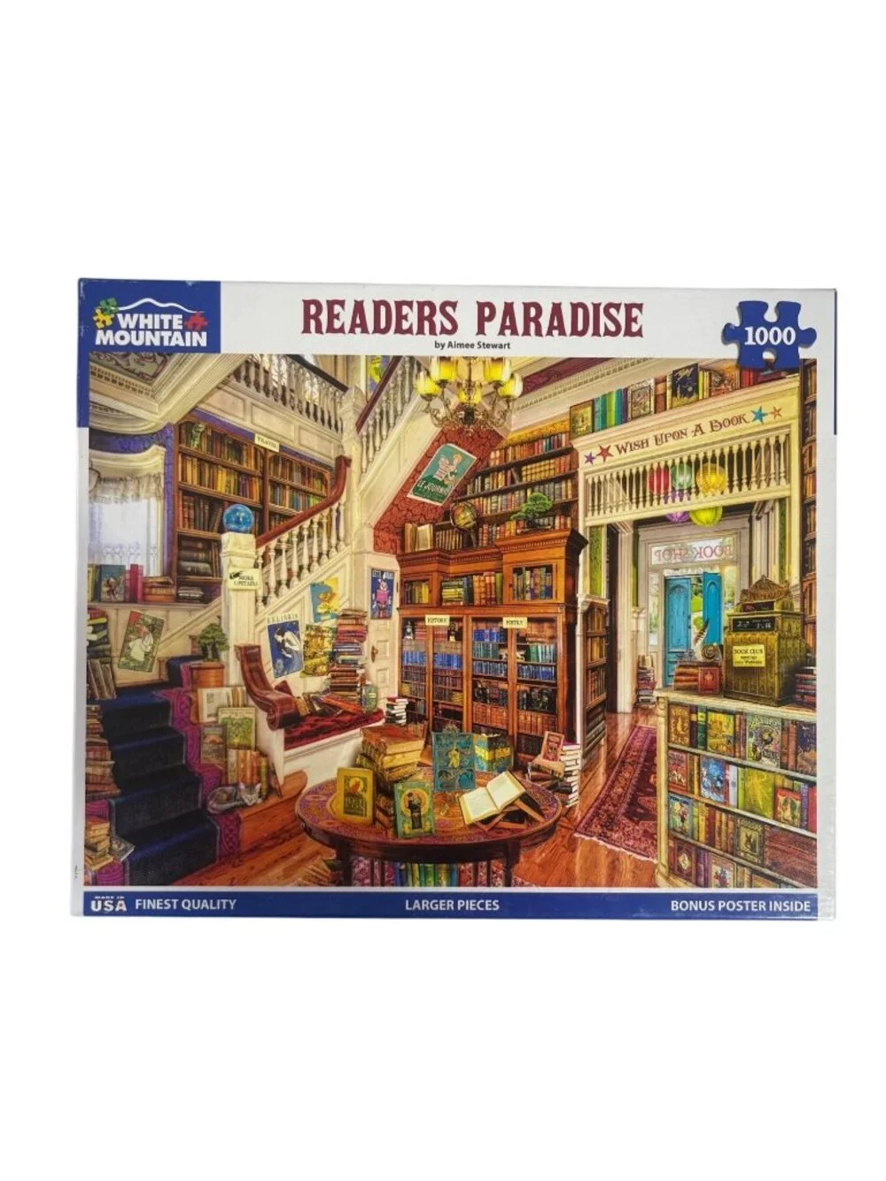 Readers Paradise 1000-Piece Jigsaw Puzzle By White Mountain Puzzles